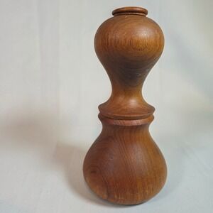 Vintage Dansk Teak Hourglass Pepper Mill‎ Salt Shaker 890 Jens Quistgaard MCM